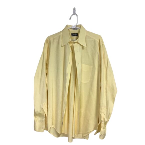 Gitman Bros. Yellow Button-Down Men's Shirt Size Extra Large - Picture 3 of 6